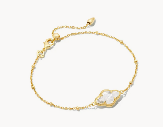 Abbie Satellite Chain Bracelet Gold MOP