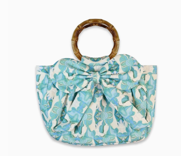 Bow Bag - Fern Blue