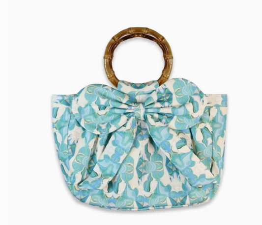 Bow Bag - Fern Blue