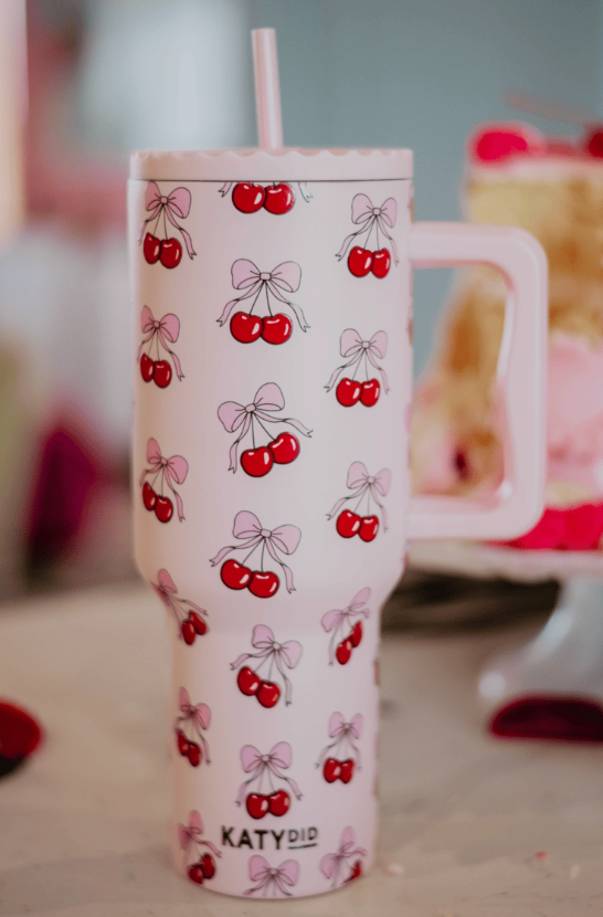 Cherry Bow 38oz Tumbler