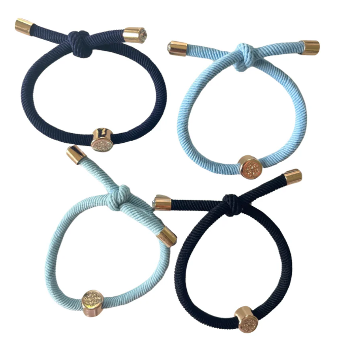 Hair Ties Gameday Blue