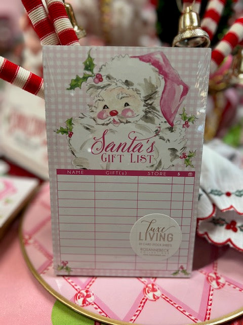 Santa's Gift List Lux Notepad