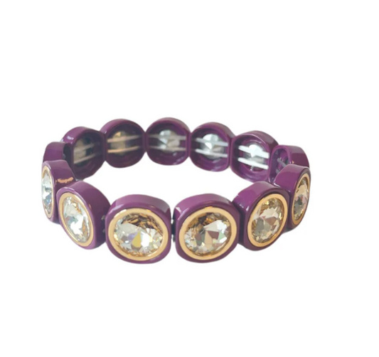 City Girl Round Bracelet - Plum