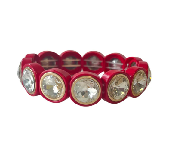 City Girl Round Bracelet - Scarlet Red