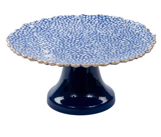 Shagreen Enameled Cake Stand Medium