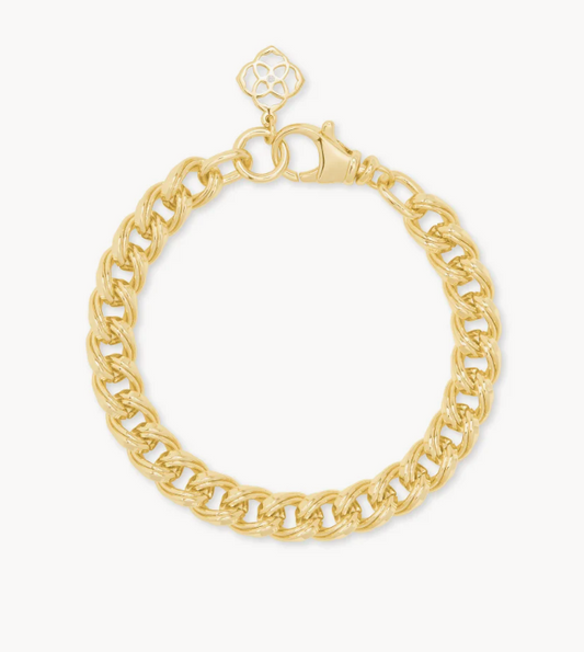 M/L Vincent Chain Bracelet Gold Metal